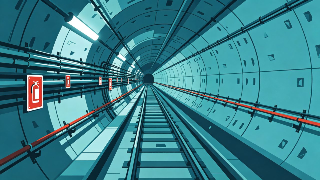 地铁隧道电缆区间消防：狭长空间的灭火覆盖方案